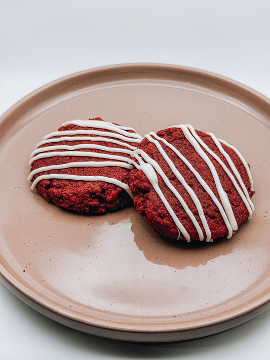 Red Velvet with White Chocolate Drizzle